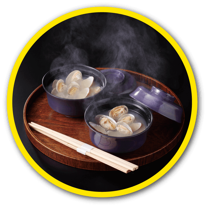 汁椀に入った貝汁